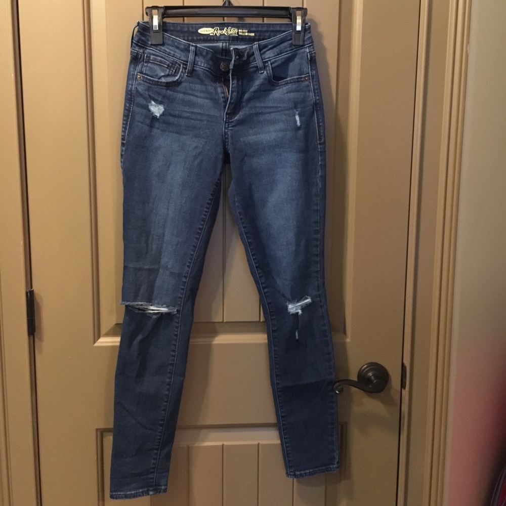 Medium Wash Old Navy Rockstar Skinnies